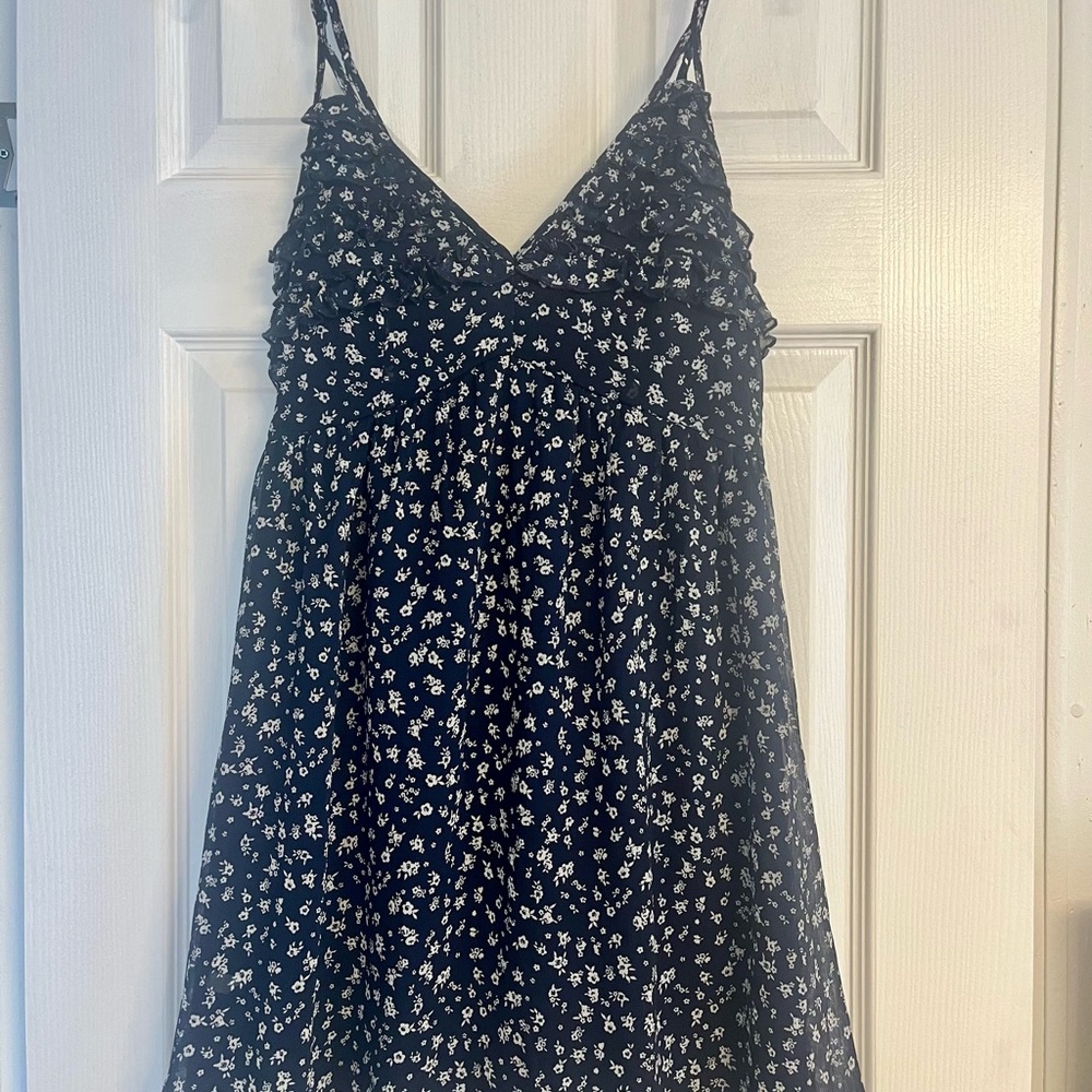 Trixxi Navy and White Floral Dress